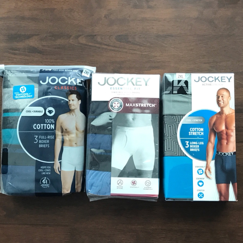 Jockey Men's Boxer Briefs Assorted Pack Bundle